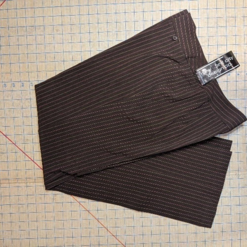 New York Design Co Brown Pants Sz 10 NWT